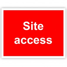 Site Access Correx Sign